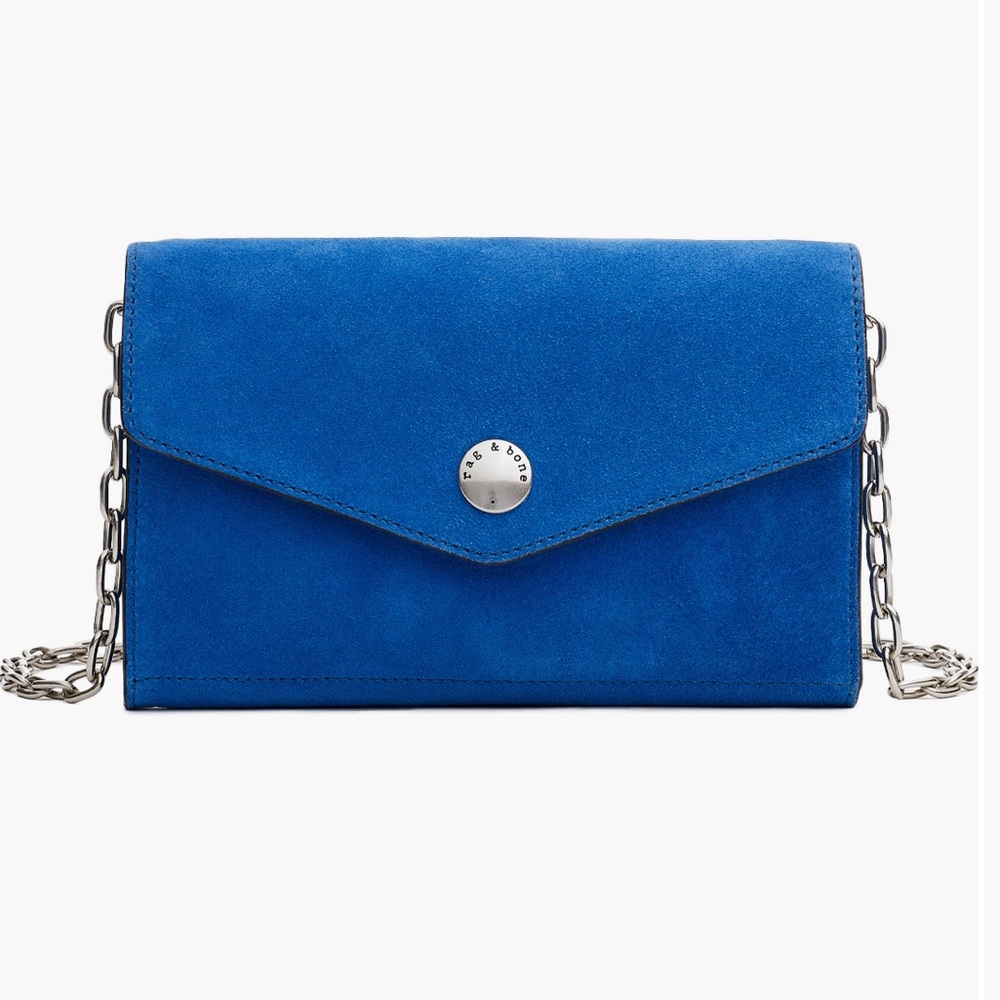 NWT Rag & bone atlas leather/suede wallet on chain cross body brand new with tag